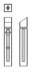 Swale Bollard - 1m