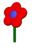 Image of lean back flower front