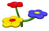 Image of 3 person flower seat
